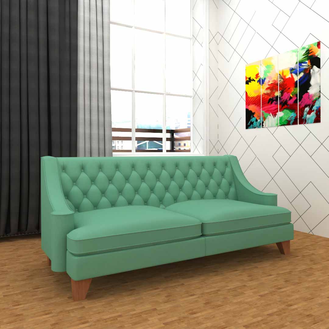 3 Seater Sofas (In she green color)