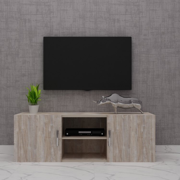 Entertainment Unit (In English Oak Light )