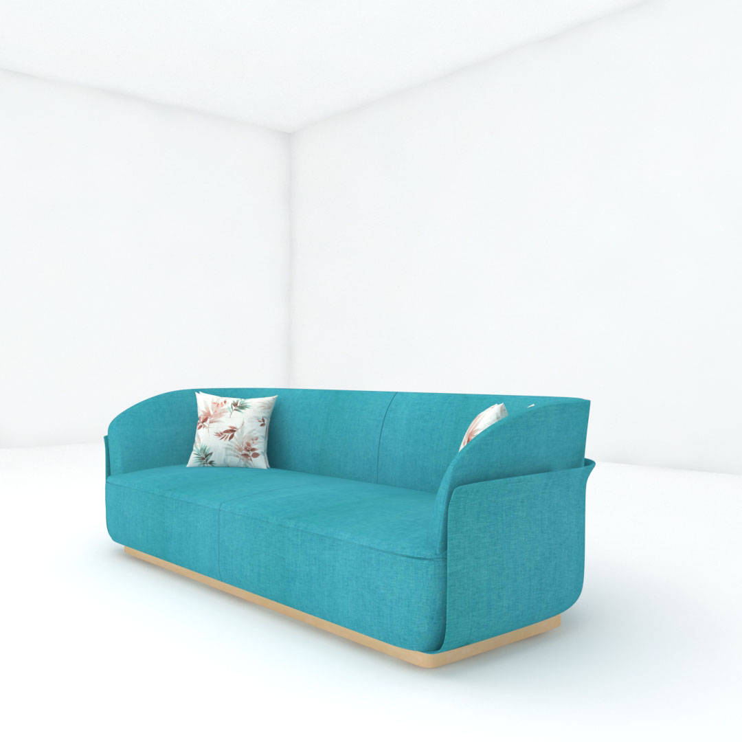 3 Seater Sofas (In Seagreen Color)