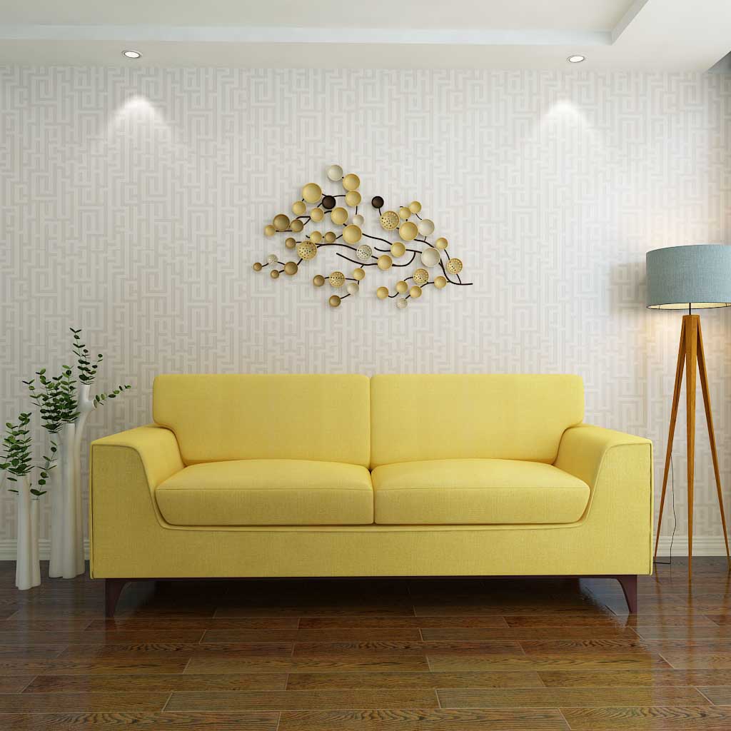 3 Seater Sofa (In Yellow color)