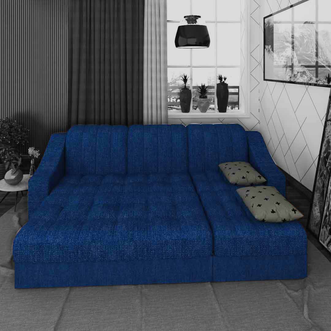 Sofa Cum Bed (Blue Color)