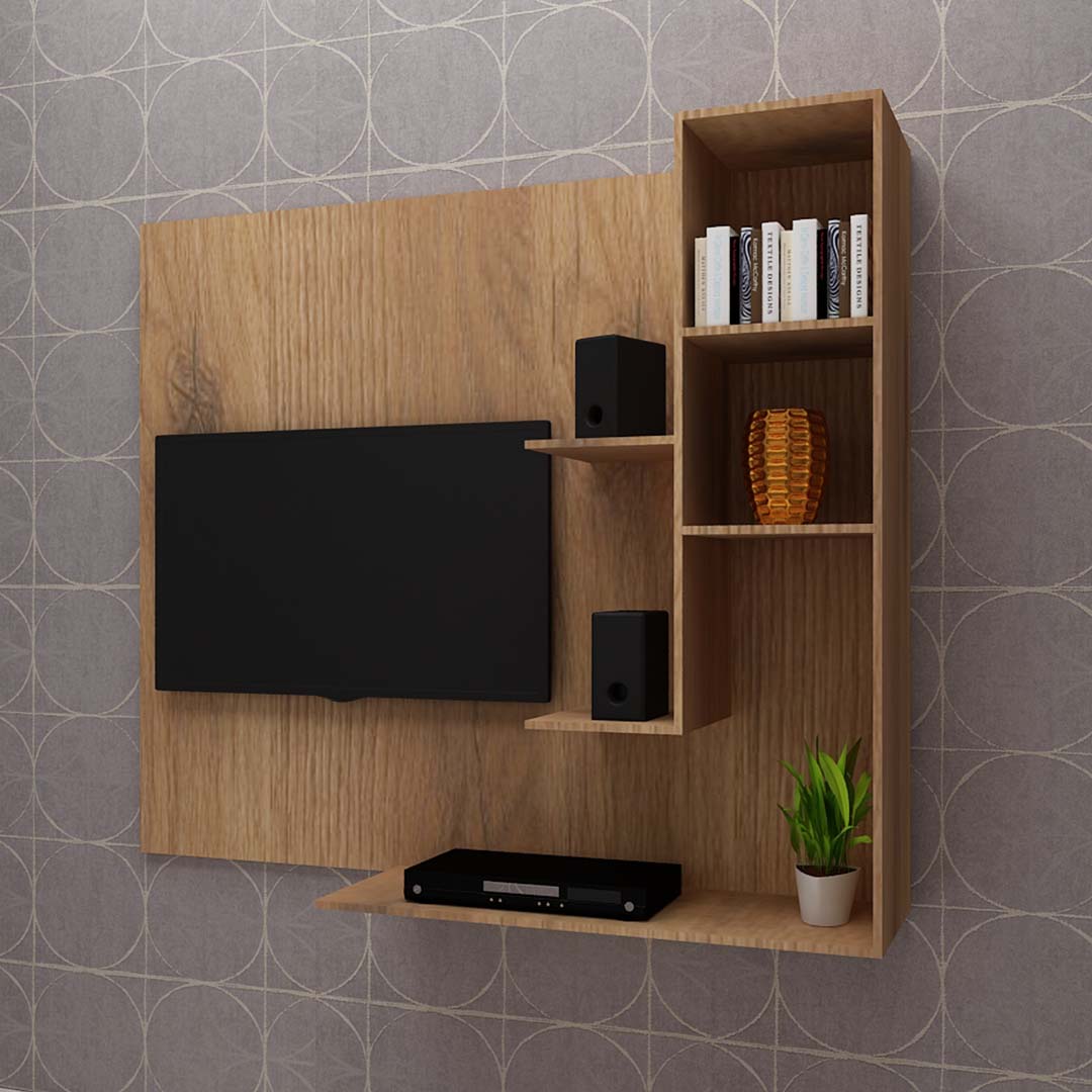 Modern Tv Unit With Open Shelf (In Matchwell)