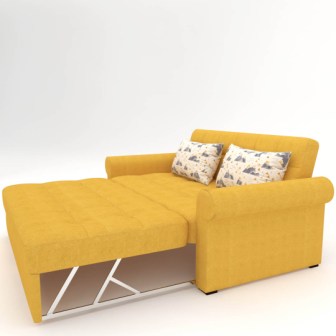 Sofa Cum Bed (Yellow Color)