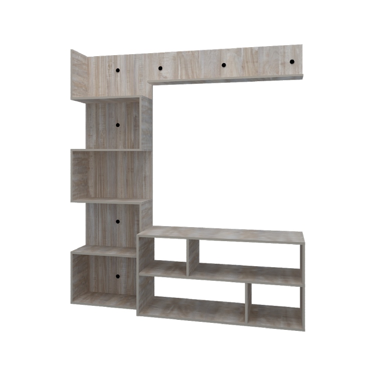 Wooden Modern Tv Unit With Storage (In English Oak Light)