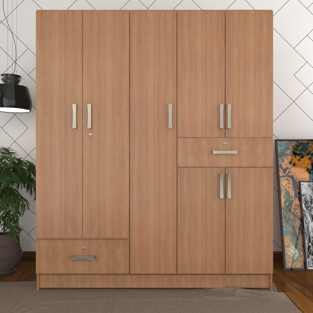 5 Door wardrobe (In Urban Teak Finish)