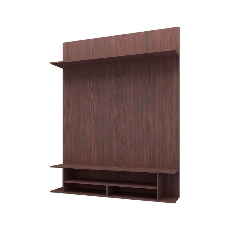 Simple Modern Tv Unit with Open Shelf (In Rose Wood)