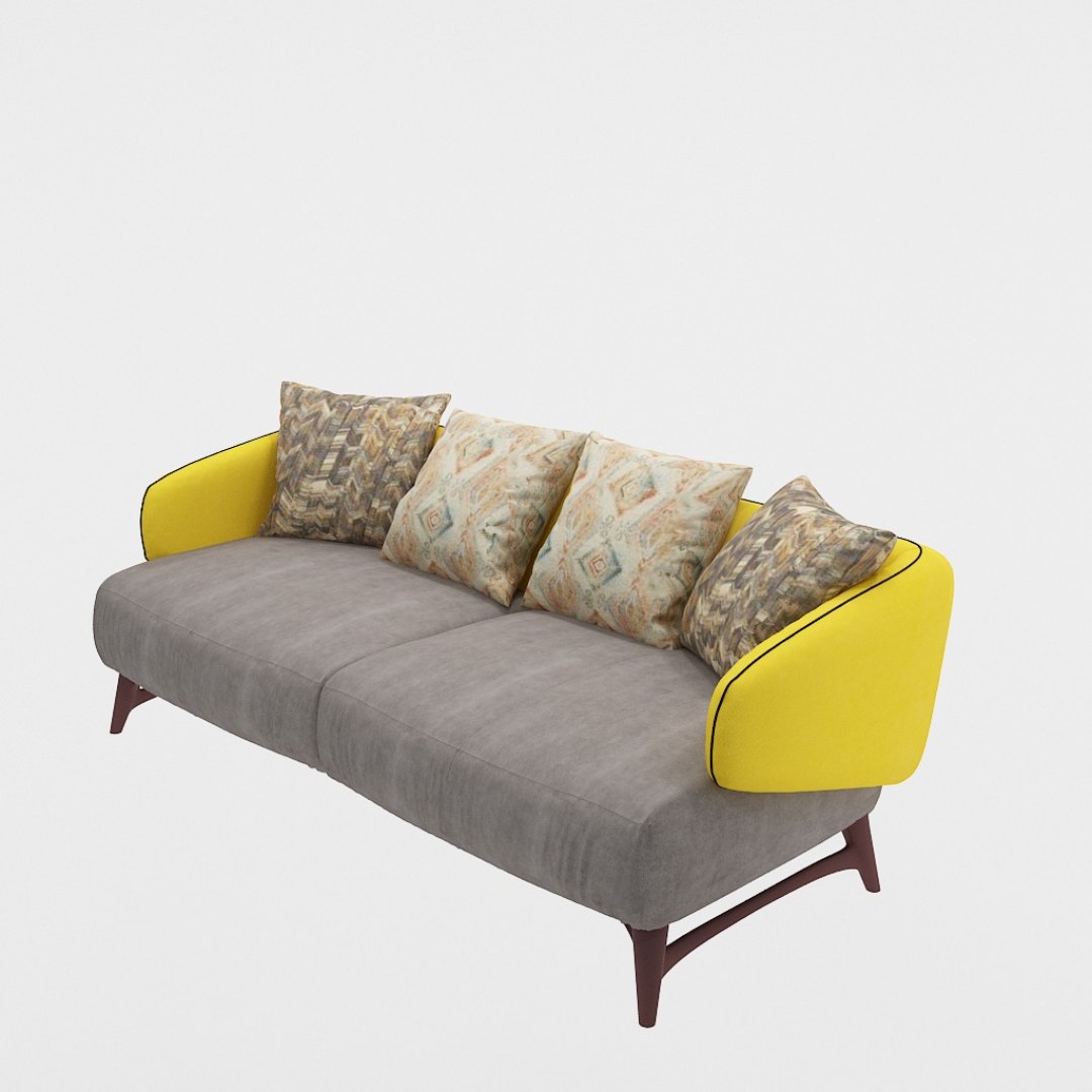 3 Seater Sofa (In Grey color)