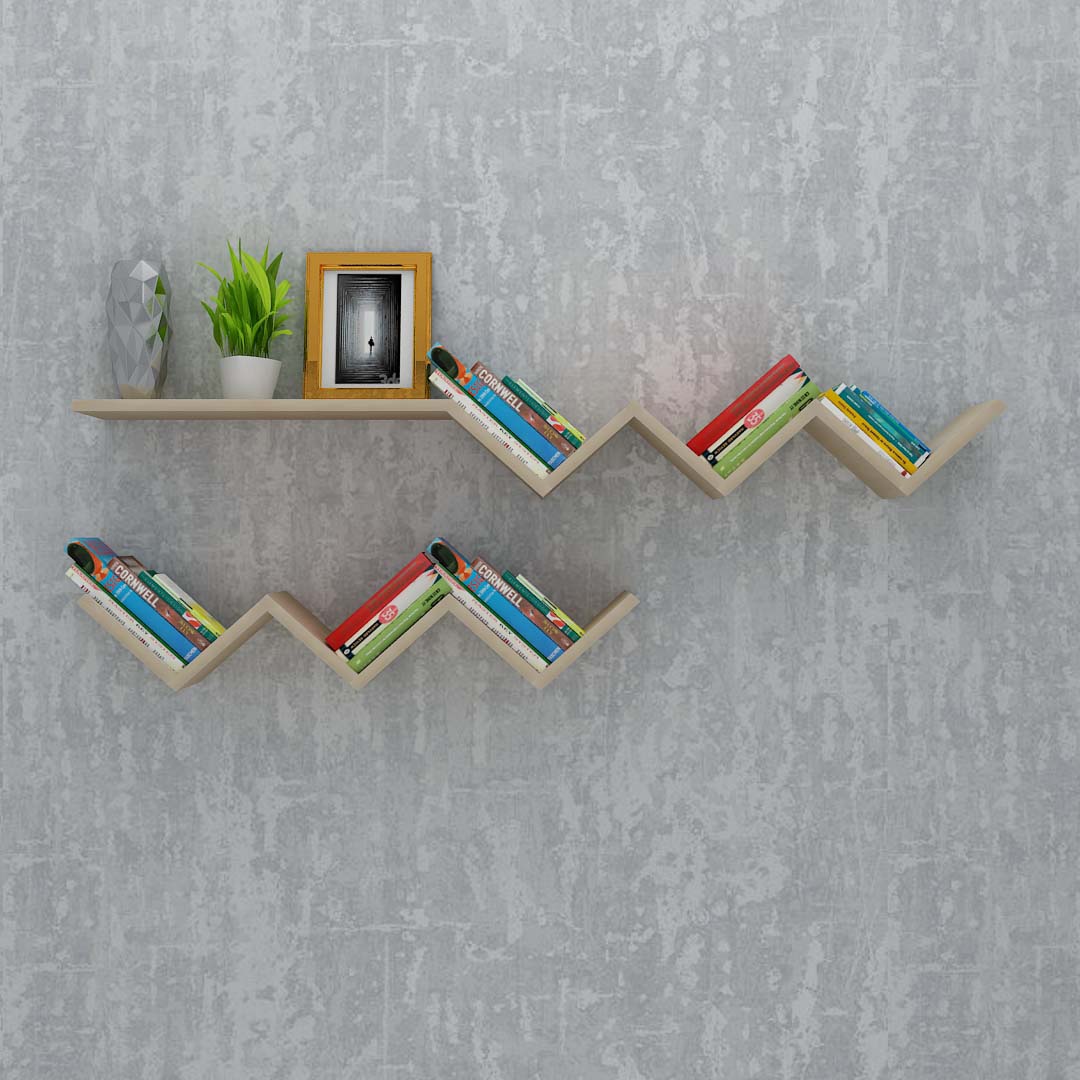 Fashionable Creative Hanging Bookshelf (B.Beech)