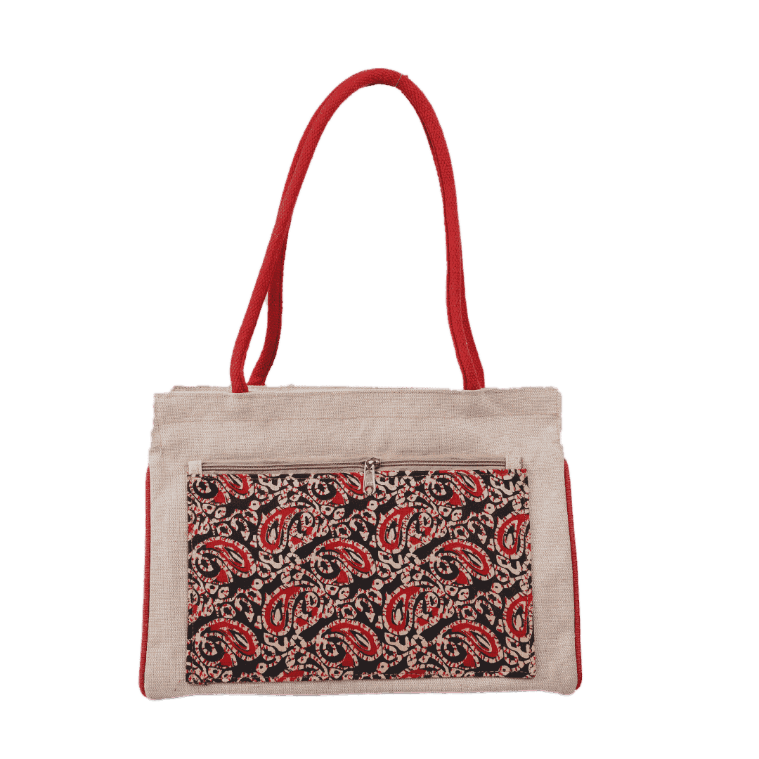 Side Bit Red Canvas Bag