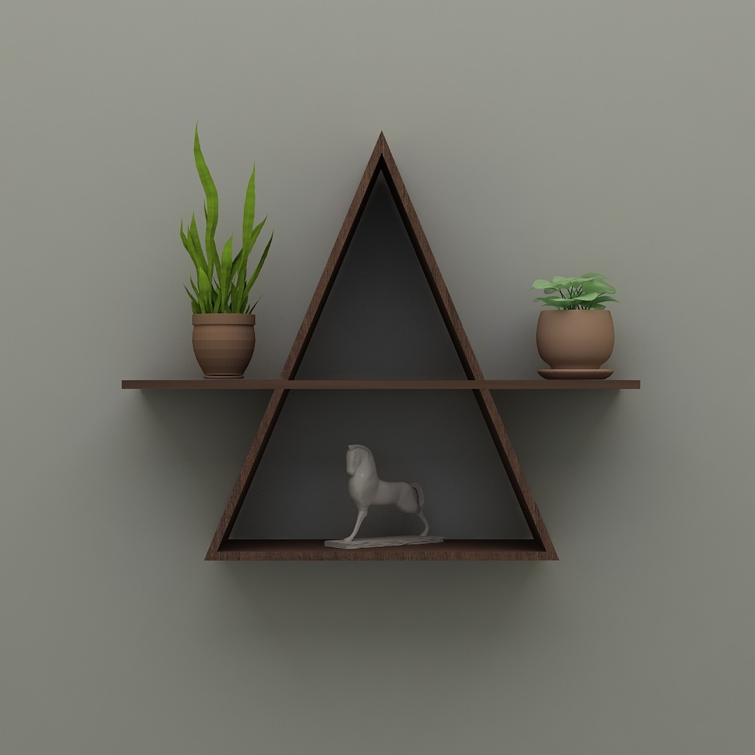 Triangle Wall Open Shelf