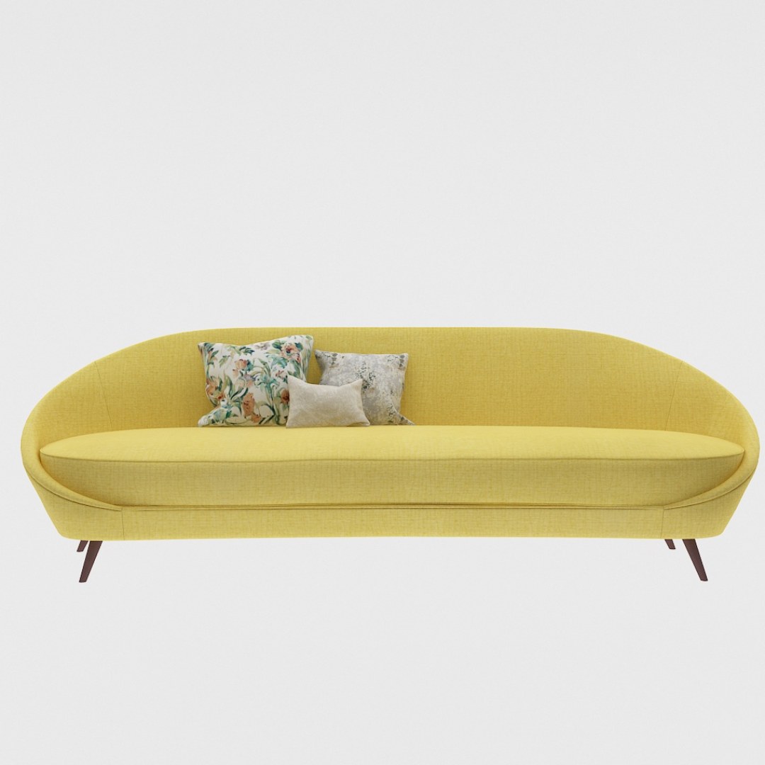 3 Seater Sofa (In Yellow color)