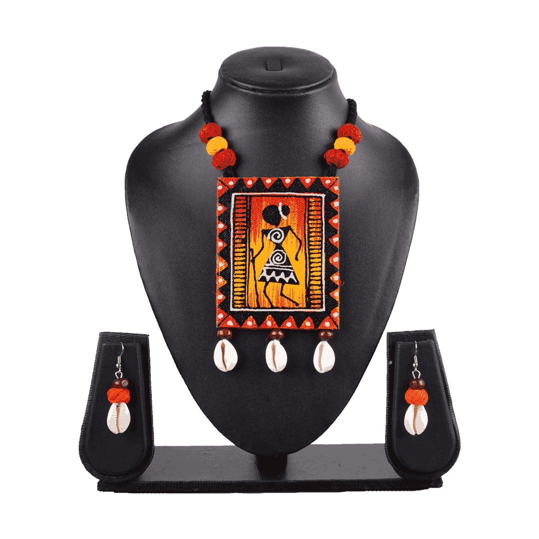 Worli Yellow Black Ceramic Pendant